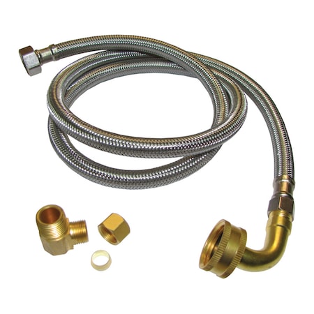 Plumb Pak Plumb Pak 3/8 in. Compression in. X 3/8 in. D MIP 72 in. Stainless Steel Dishwasher Supply Line PP23834